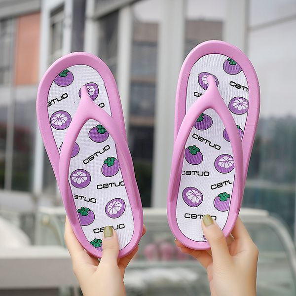 

women summer slippers fruit jelly new ladies' flip flops fruit lovely woman beach chinelo for women's fashion casual lady shoes, Black