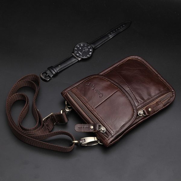 

cobbler legend 2019 new retro trend men waist packs for mobile phone money case for male travel belly fanny pack bag cx200713