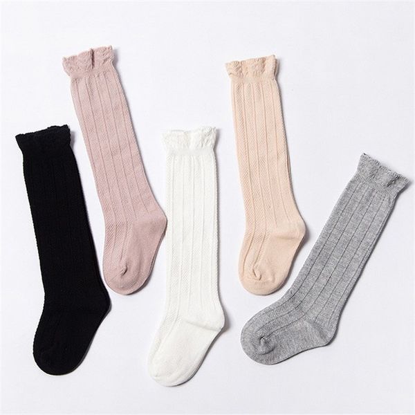 

children solid color socks kids high sock infant casual lace stockings no decline girl tights leg ventilation 4 6cr d2