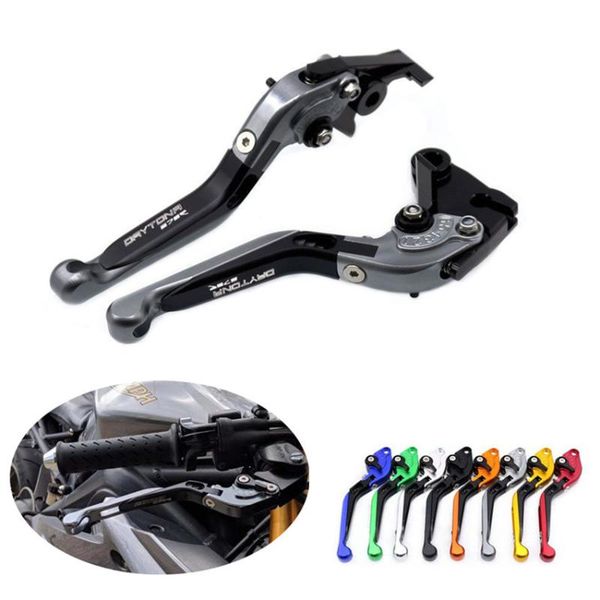 

cnc выдвижной складной тормозной рычаг сцепления для daytona 675 2006-2020 speed ​​triple 2008-2010