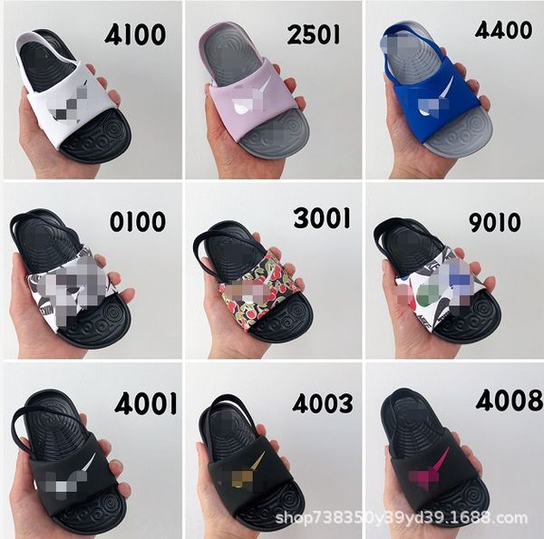 

g7mbc xx204 cute slippers sandals children' children' shoes toddler shoes anti-skid super soft bottom k-resistant sandals for bo, Black;grey