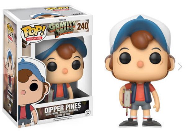 

funko pop america gravity falls dipper pines vinyl action figures 240 collection model toys 10cm with box