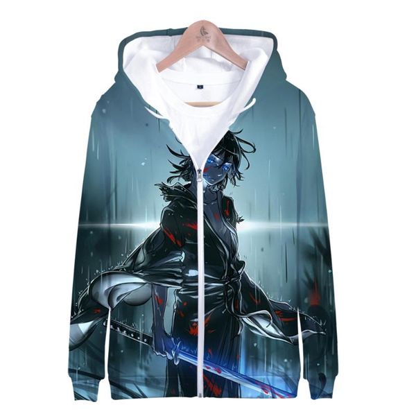 

new cartoon noragami hoodies zipper fashion trend hoodie sweatshirt casual hoodie zipper sweatshirt, Black