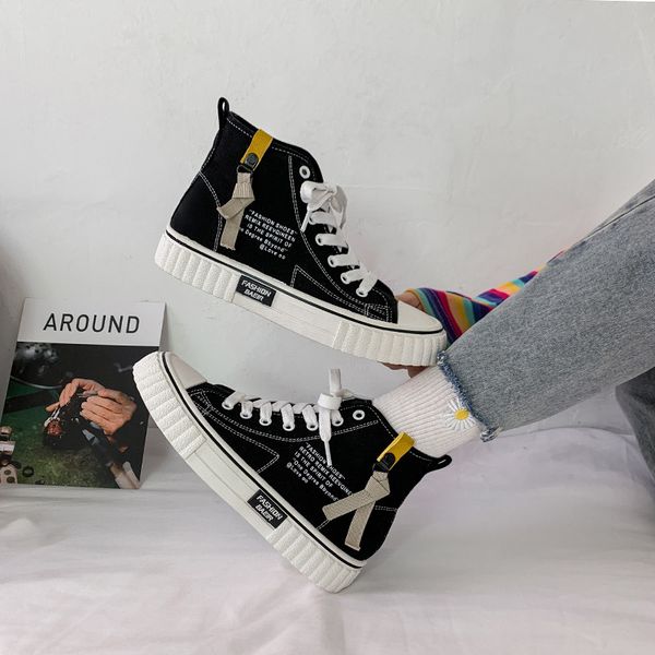 

round toe summer shoes ladies women casual female sneakers flats all-match 2020 fashion women's new dress small modis cross, Black