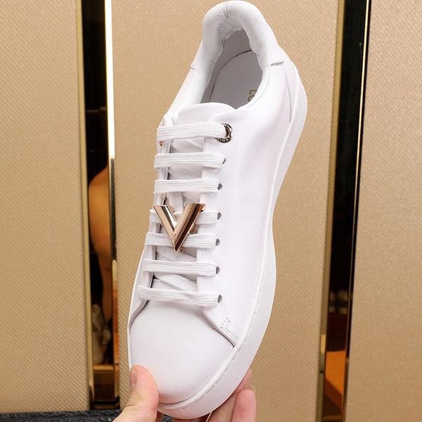 

frontrow sneaker men 's shoes lightweight fashion sneakers flats platforms luxury shoes lace -up low casual men shoes zapatillas h, Black