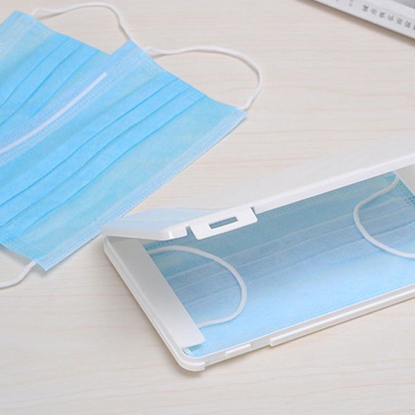 

dustproof mask case portable disposable face masks container safe pollution-disposable mask storage box storage organizer wholesale