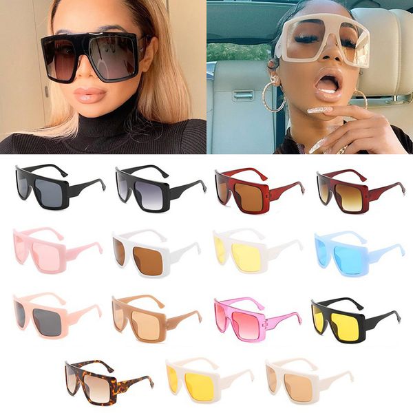 

wholesale 15 colors black blue one piece shield sunglasses for women vintage oversized gradient sun glasses female new fashion