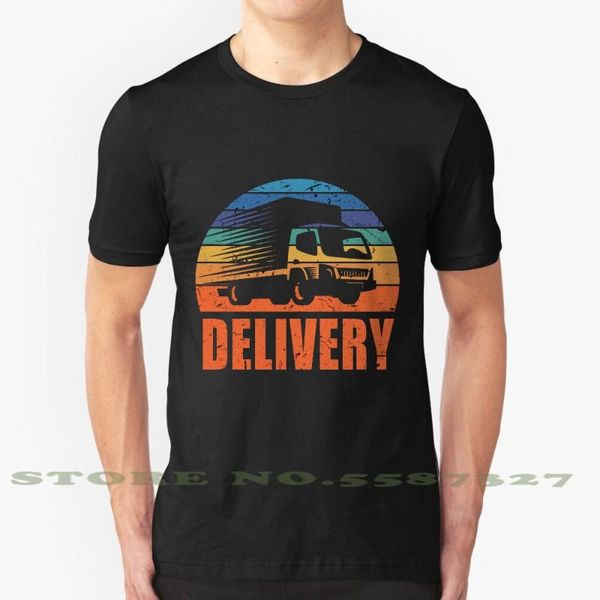 

truck driver delivery fashion vintage tshirt t shirts truck trucker automobile tarp accessories horn gift idea, White;black