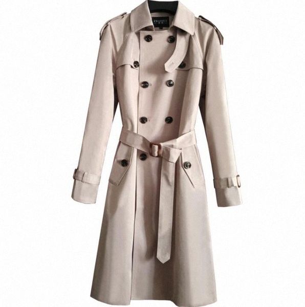 

mens trench coats man long coat men double breasted clothes slim fit overcoat long sleeve 2020 spring autumn new designer 6xl ronn#, Tan;black