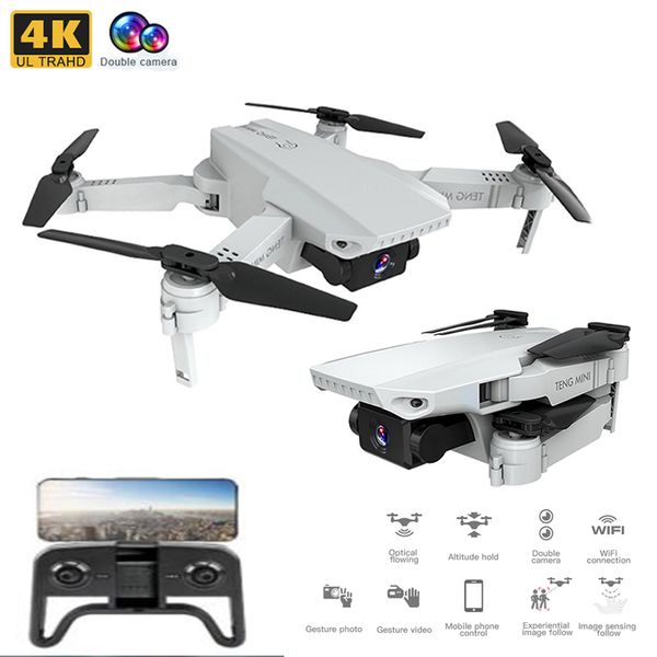 

profession smart wifi fpv with 720p / 4k hd wide angle camera high hold mode mini foldable selfie rc drone quadcopter rtf