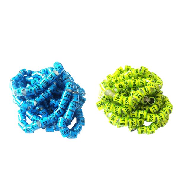 

200xaluminium pigeon leg rings identify dove bands plastic 2020 training rings