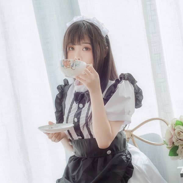 

горничная кофе кофейня косплей платье платье лолита gothic loli мягкая сестра, Black;red