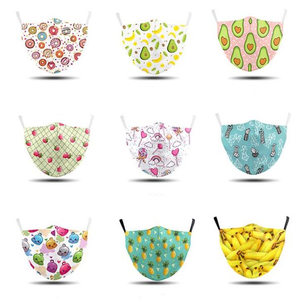 

designer face masks 3d printing dustproof mask reusable sunscreen respirator smog-proof comfortable breathable face mouth cover bwb963