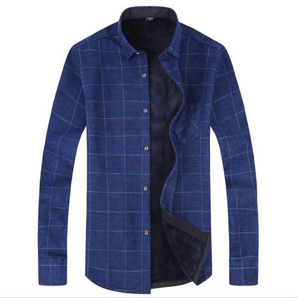 

winter new warm long sleeve shirt men with fleece shirt fashion casual simple atmosphere long sleeve with fleece, White;black