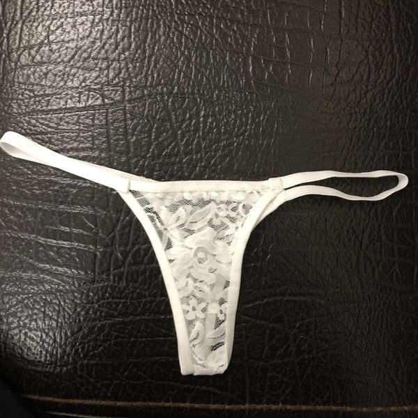 

thong women's lace low waist underwear transparent ultra-thin underwear shortslace shorts women's thong pants breifs, Black;white