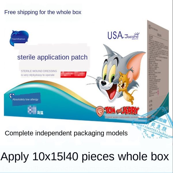 

40-piece price patch heisheinuo large breathable self-adhesive wound dressing patch sterile package 10*15