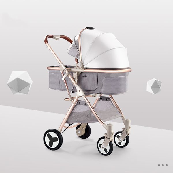 

high landscape baby stroller 2 in 1 push can sit folding light ultra light small portable baby child stroller