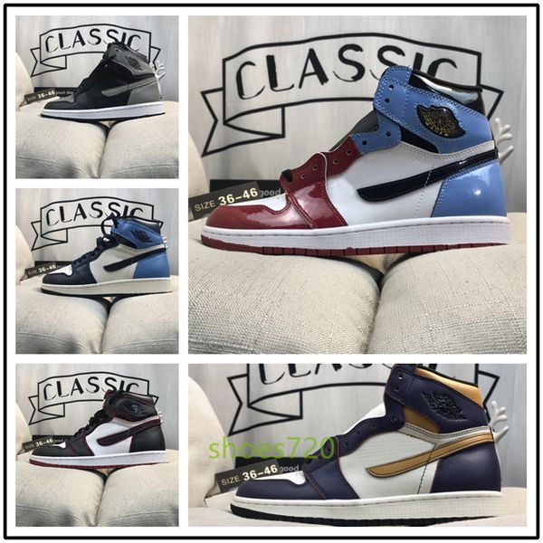 

naj01a 2020 горячая продажа а.я. 1 1s high о.г. баскетбольной обувь travis scotts черной печати середины чикаго gs mans женщина кроссовки кр