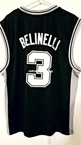

ncaa retro jersey #3 marco belinelli black mens stitched vintage sleeveless vest jerseys, Gray