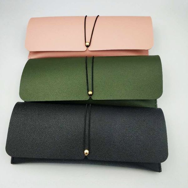 

fashion personalized sun storage case case storage bag multicolor pvc leather glasses box leather glasses box soft bag, Blue