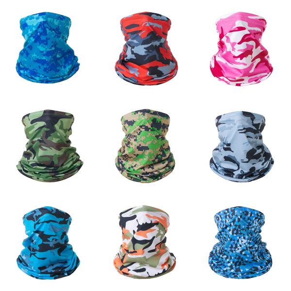 

hunting camouflage mesh military hiking camouflage scarf seamless face bandana buffe magic face shield men headsc #290#888#364, Black