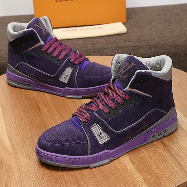 

new arrival trainer sneaker mid -men 's shoes manner schuhe outdoor walking footwears high plus size men shoes luxury sneakers