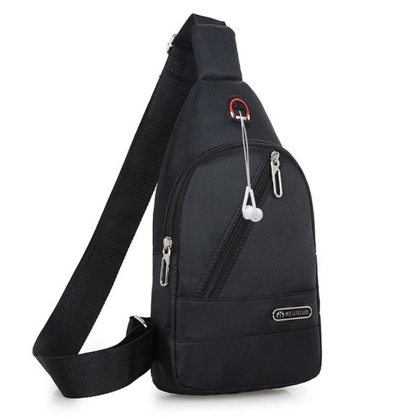 

2020 men's fashion canvas chest bags outdoor male zipper casual messenger crossbody bag single chest pack bolsa