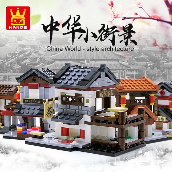 

kids building blocks toy chinese culture street view of china creative 6 styles children gifts safe material