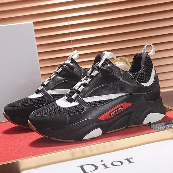 

b22 canvas and calfskin sneaker mens shoes fashion lightweight casual shoes lace -up low breathable men shoes zapatos de hombre, Black