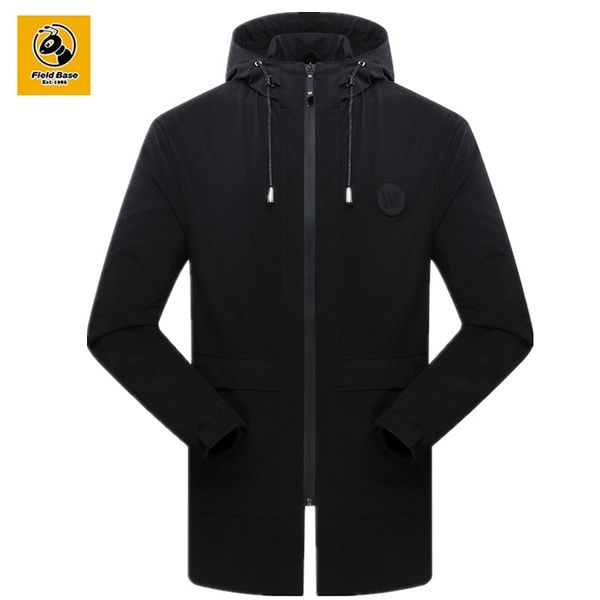 

field base long slim fit trench men coat spring mens jackets and coats casual jacket mens overcoat brand-clothing 7328a, Tan;black