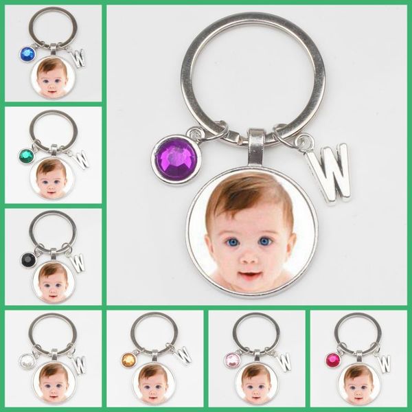 

handmade personality p family p baby child dad mom brother sister grandparents family portrait keychain private custom, Silver