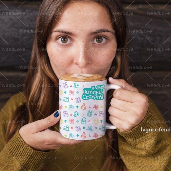 

animal crossing new horizons funny novelty travel mug 11oz ceramic white coffee tea milk mug cup gifts t200506