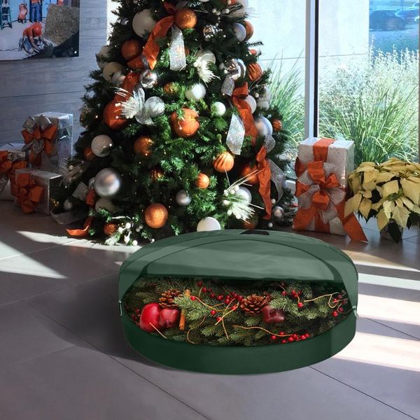 

new oxford cloth christmas wreath storage bag 30inch xmas wreaths large storage bag storing christmas tree garland home