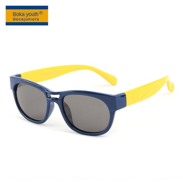 

new children's color matching colorful fashion polarized sun sun glasses uv-proof sunglasses 812, Blue