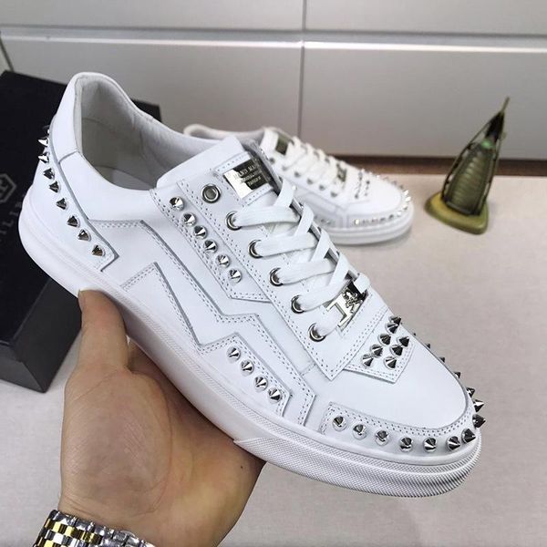 

low -sneakers studs mens shoes new arrival luxury comfortable lace up lightweight footwears plus size design shoes outdoor walking