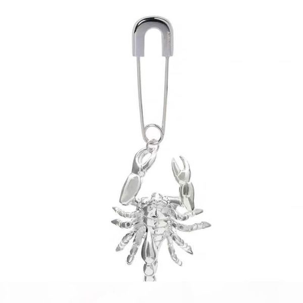 

o 19 aw new ambush hip hop personality scorpion pendant 925 pin earrings for men and women, Golden