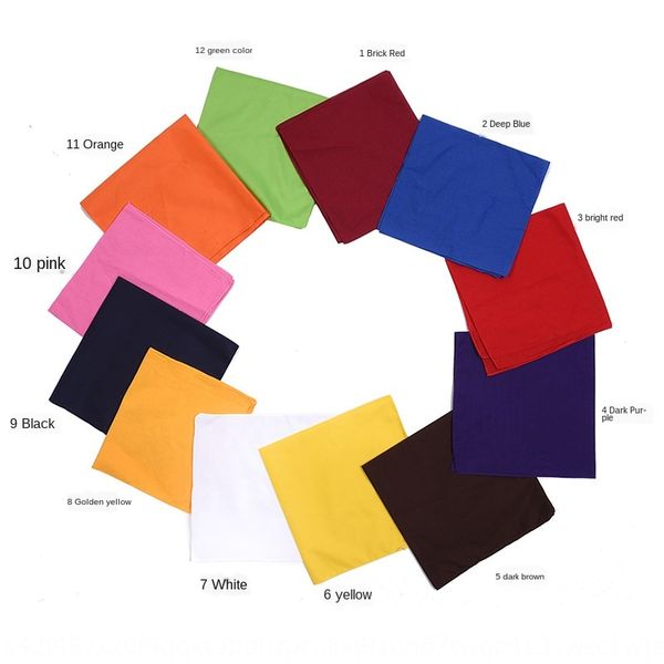 

2020 new cotton solid color sweat-absorbing sports riding sweat scarf men's and women's fashion scarf