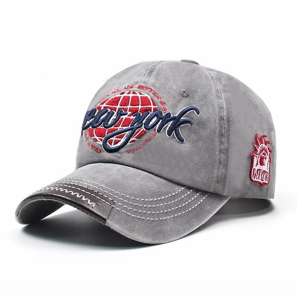 

personalized letter embroidery male and female baseball embroidered baseball cap couple hat curved brim cap cowboy sun hat, Blue;gray