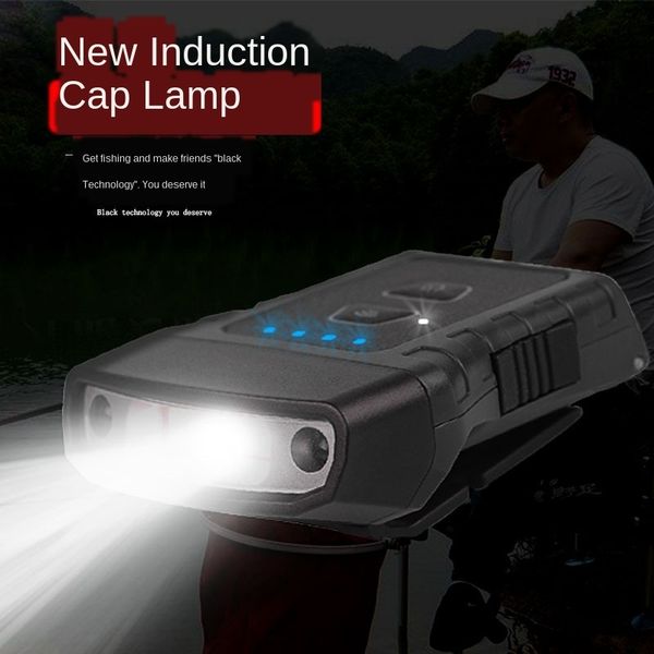 

strong cob headlight usb charging high lens lens power led hat lamp outdoor riding fishing night running light ultra-long shot