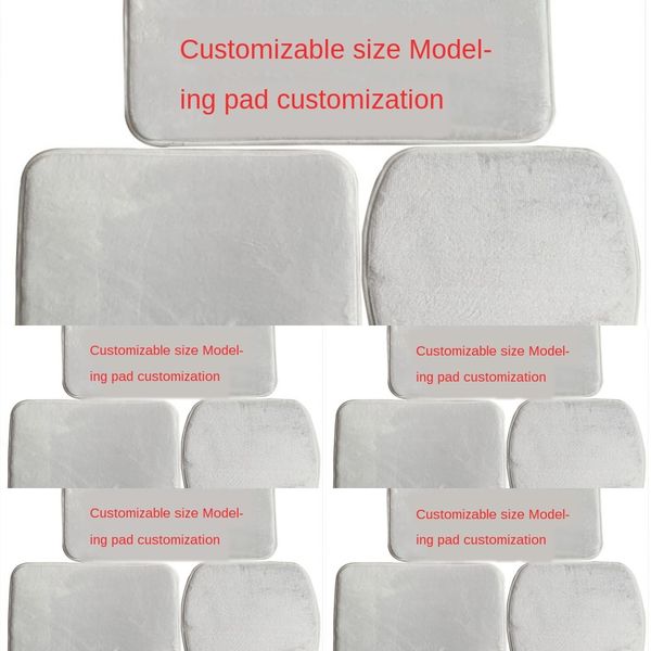 

crystal velvet white embryo floor mat pure white semi-finished toilet crystal carpet three-piece carpet printable floor mat