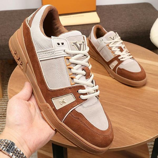 

new mens shoes fashion leather zapatos de hombre flats classic luxury sports footwears breathable casual shoes trainer sneaker, Black