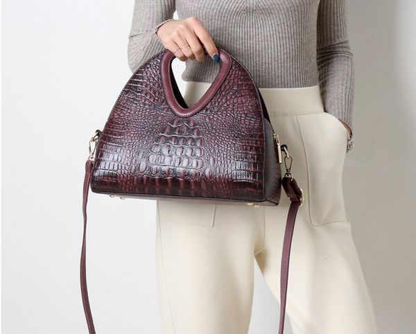 

2020 new crocodile handbag snake designer shell women bags pu leather shoulder crossbody bag