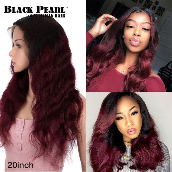 

Black Pearl 13x4 Color Lace Front Wig Blonde Malaysian body wave Human Hair Wigs for Women Remy Hair 10-30 inch