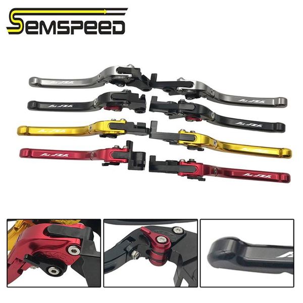 

semspeed motorcycle cnc yzf foldable only brake clutch levers for yzf r6 1999-2004 r1 2002-2003 fz1 fazer 2001-2005