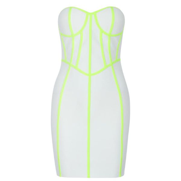 

elegant bandage dress women summer autumn mini strapless bodycon party club ladies clothes, Black;gray
