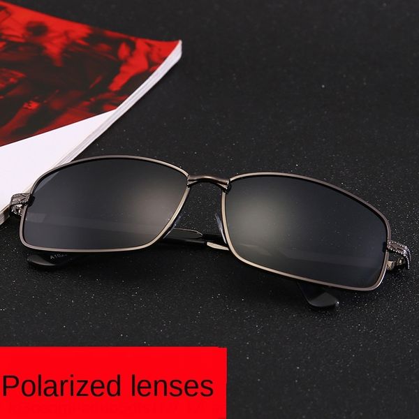 

sun wo personalized street women's ins korean fashion square polarized glasses men's driving driver's glasses, White;black