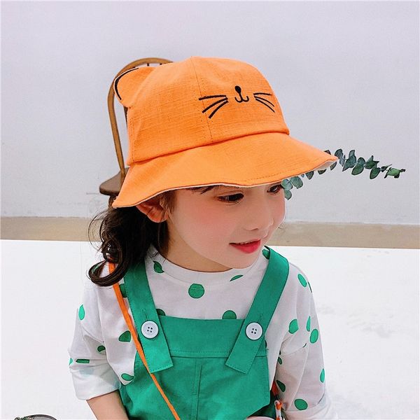 

симпатичные детский летний кот кошка новый вс ребенка на открытом воздухе шляпу вс тонкий бассейн шляпа модно, Yellow