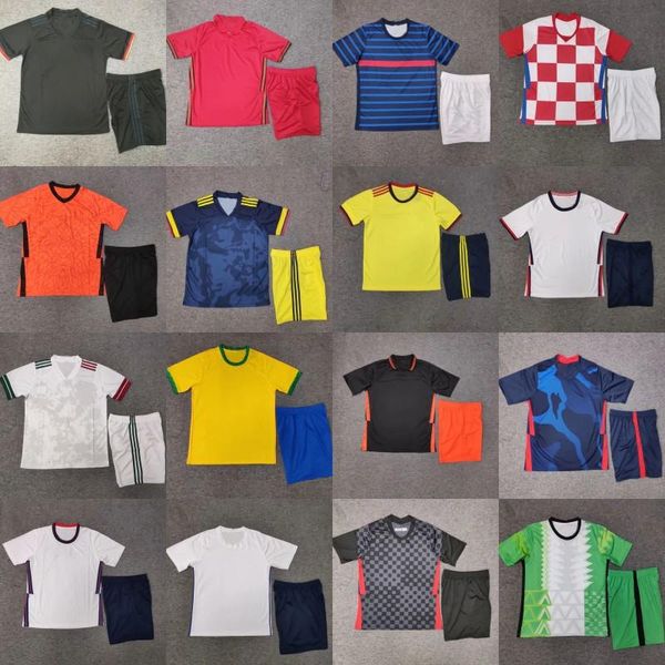 

mens 2020 21 national team soccer jersey sets custom any name any number football jerseys kits shirts fast shipping, Black;yellow