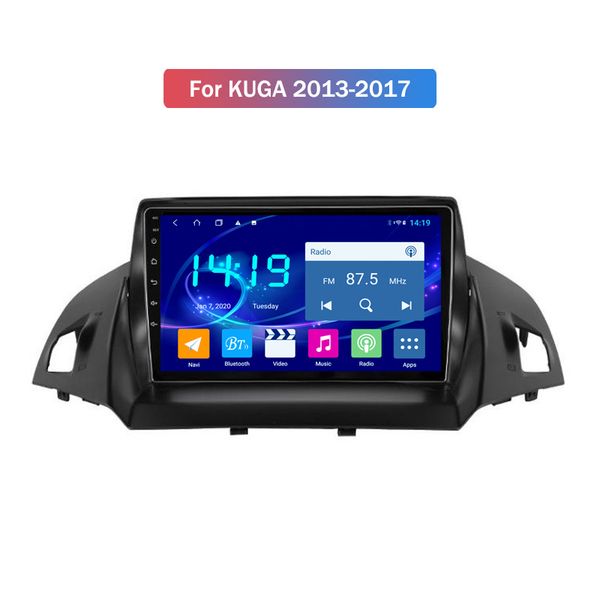 

4g + 64g 10-дюймовый android 9,0 car radio навигационная система для ford kuga 2013-2017 гг с bluetooth dvd-плеер автомобиля wifi 4g