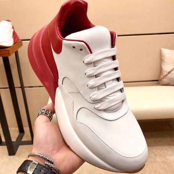 

oversized runner men 's shoes chaussures pour hommes luxury style comfortable breathable sports lace -up casual men shoes, Black